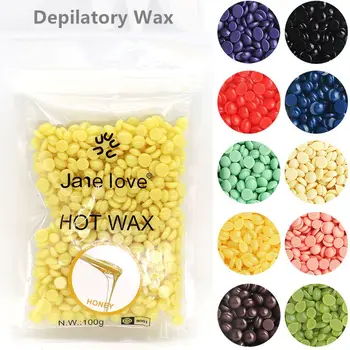

New Arrival 1 Bag Honey No Strip Depilatory Hot Film Hard Wax Pellet Waxing Face Bikini Hair Removal Bean