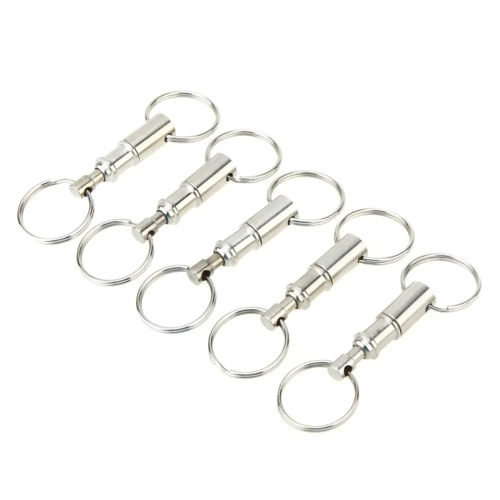 

Quick Release Pull-Apart Removable Keyring Release Keychain Detachable Keychain Accessory Lock Holder Key Rings Outdoor Tool
