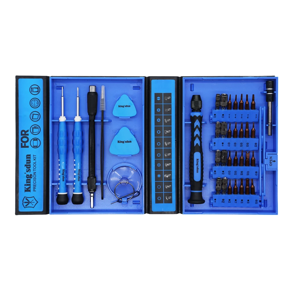 

Precision Multi Screwdriver Set 38 in 1 Phillips Triwing Torx Star Hexagon Screwdriver Tool Set with Small Case Repairs Kingsdun