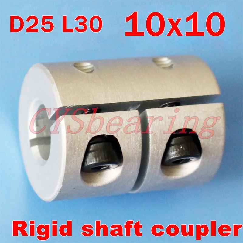 

Rigid shaft coupler clamp 10mm to 10mm stepper servo motor coupling 10x10mm Dia25 Length 30mm CNC mill
