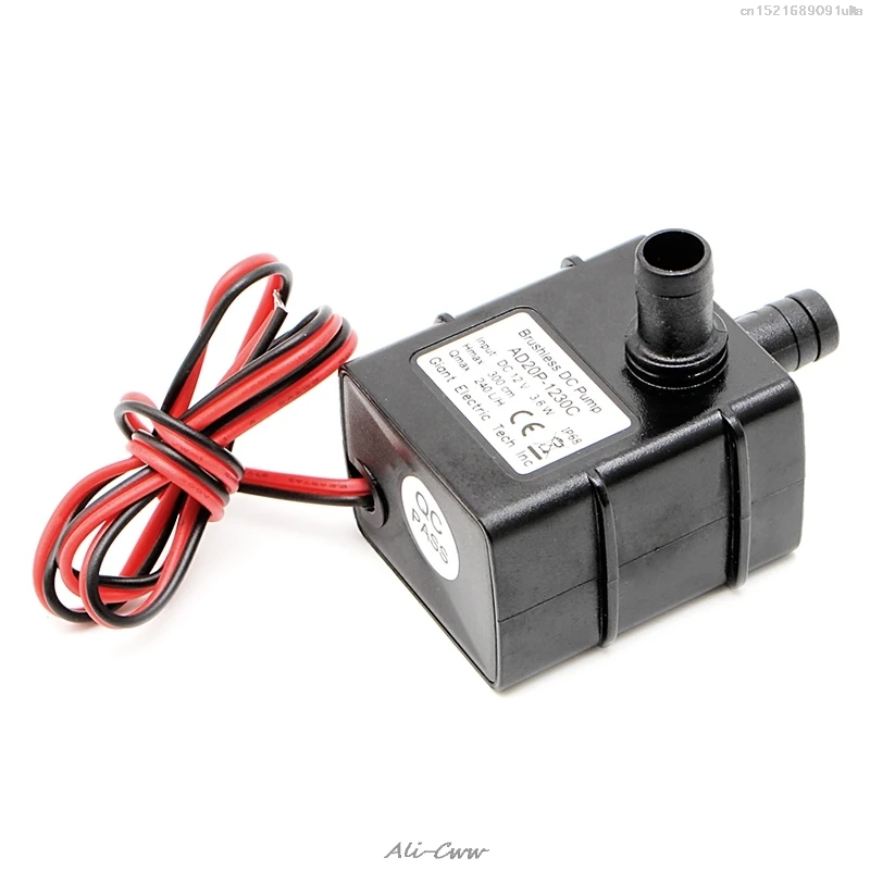 Новинка 2018 Погружной водяной мини насос DC12V 3m 240L/H с бесщеточным двигателем лучшее