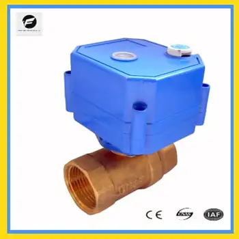 

CWX-25S 1'' DN25 2-way brass motorized water ball valve with manual override and position indicator DC12v DC9-24v CR01 two wires