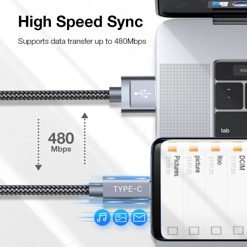 Кабель USB Type C JSAUX для Xiaomi Redmi Note 7 кабель быстрой зарядки и передачи данных Samsung Galaxy
