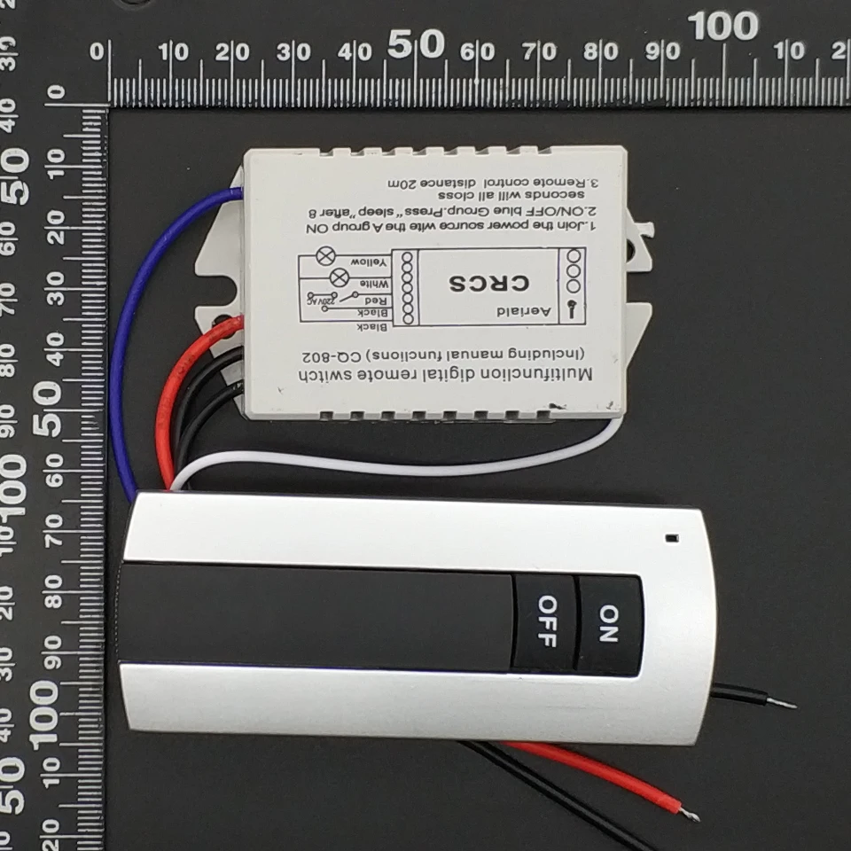 1 способ ВКЛ./ВЫКЛ. 220 В беспроводной пульт дистанционного управления Переключатель цифровой пульт дистанционного управления для лампы и светильник HT035