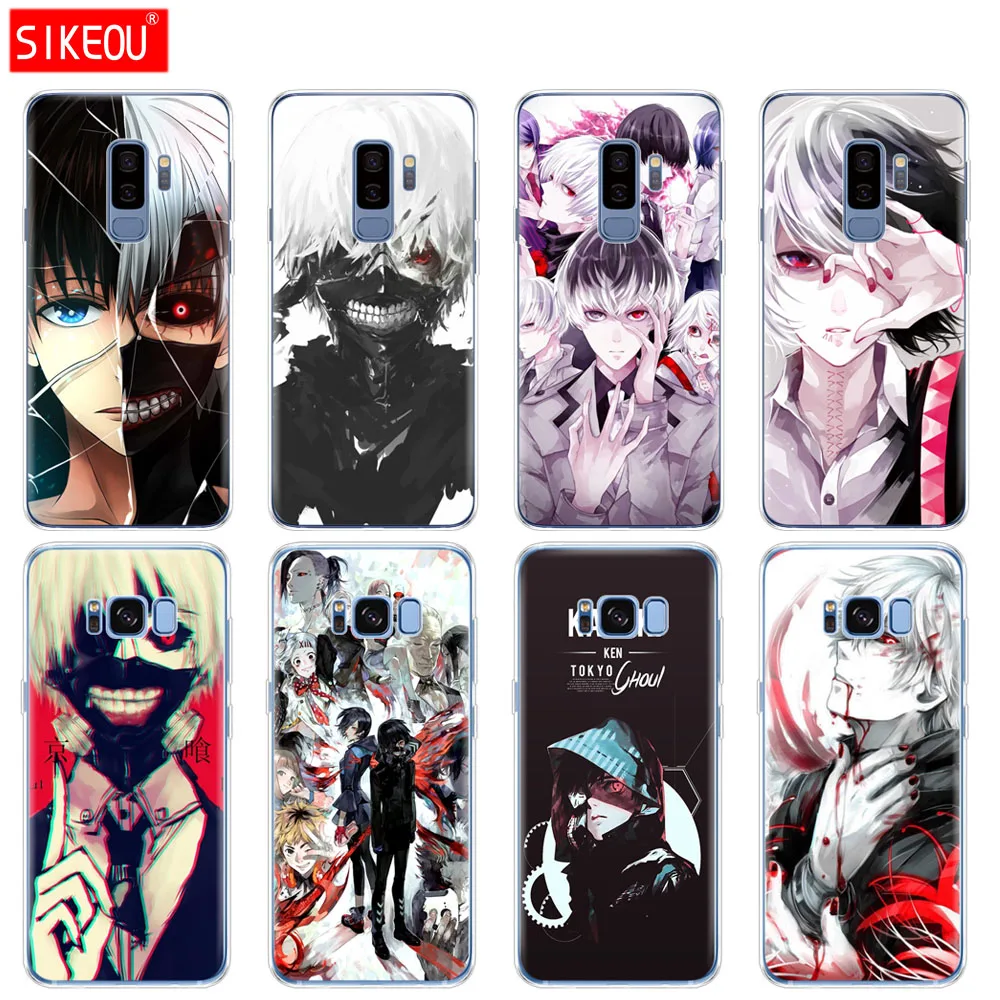 Custodia In Silicone Per Samsung Galaxy S9 S8 S7 S6 Edge S5 S4 S3 Plus Cover Per Telefono Tokyo Ghoul Anime Kaneki Ken