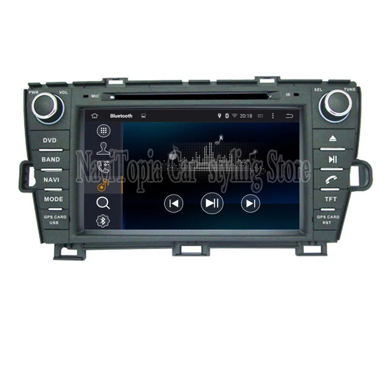 Excellent Ectwodvd Octa Core/Quad Core 4G/2G Android 9.0 Car Multimedia DVD Player for Toyota PRIUS right driving 2009- Radio+GPS 5