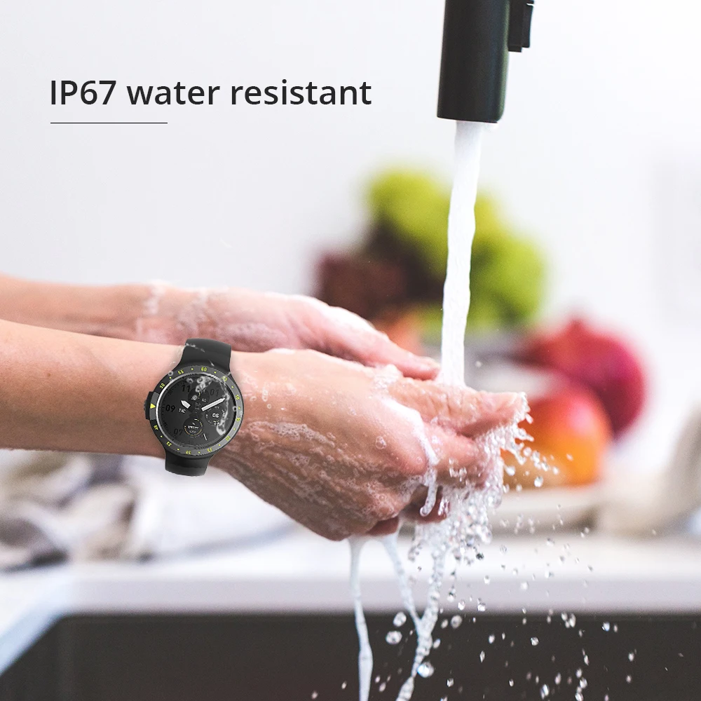 Ticwatch S Glacie Smart Watch Android Wear 2.0 MTK2601 Bluetooth 4.1 WIFI GPS Moving Music Heart Rate IP67 Water Resistant Watch