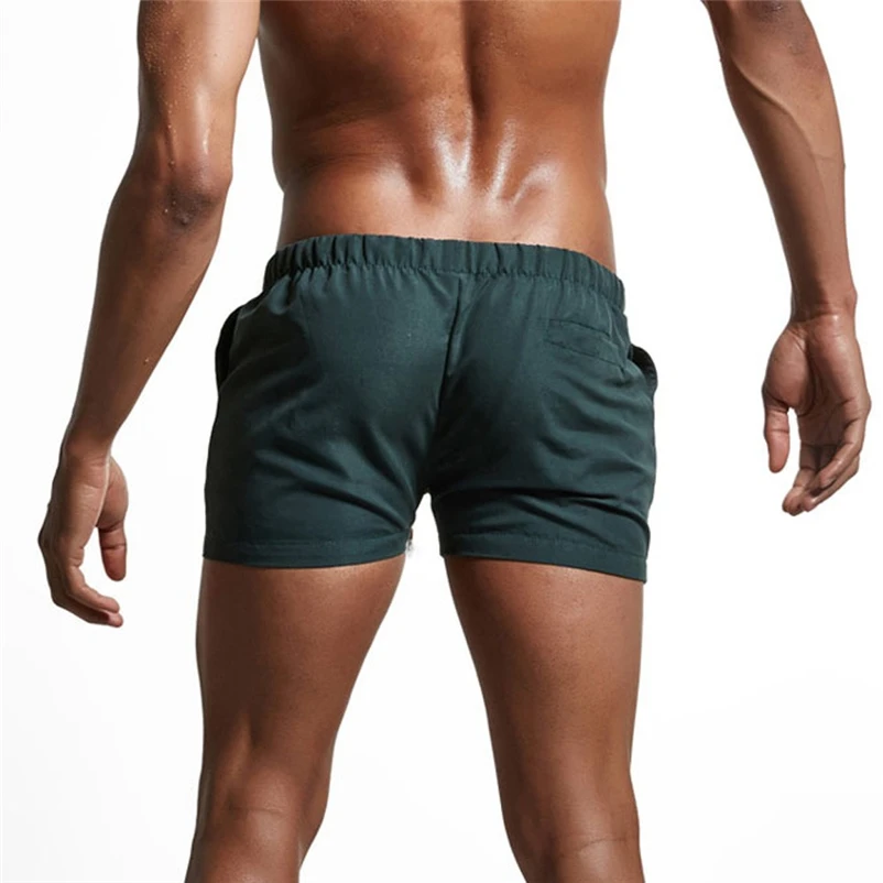 Men Swimwear Swimsuits Swimming Boxer Shorts Trunks Pocket Mens Swim Boxers Beach Surf Board Shorts Bathing Suit #FS#4JN28 (10)