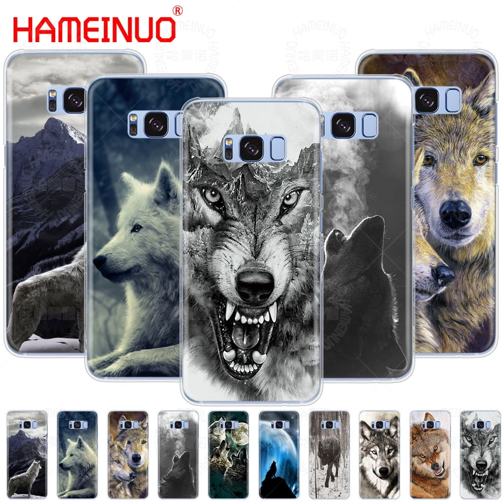

wolf animal cell phone case cover for Samsung Galaxy E5 E7 Note 3,4,5 8 ON5 ON7 grand G530 2016