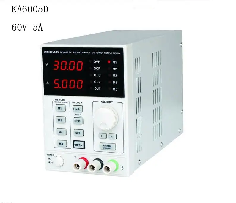 KORAD KA6005D-прецизионный Регулируемый 60 V, 5A DC Линейный Питание Цифровой Регулируемые Lab Класс
