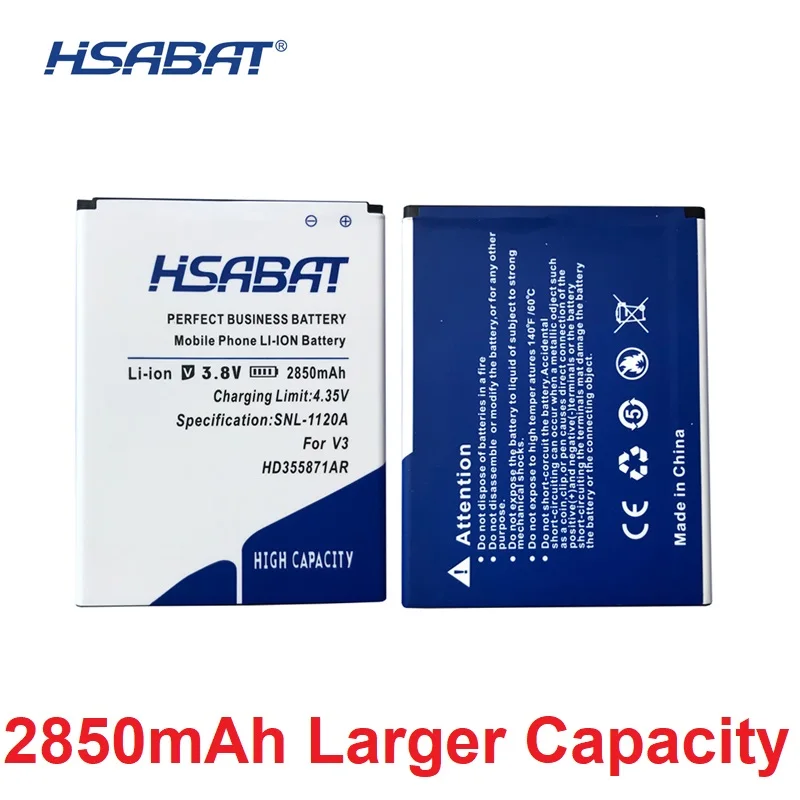 HSABAT 0 цикл 2850mAh HD355871AR батарея для iNEW V3 V3C + V3Plus/V3 PLUS Идеальная замена-бесплатная