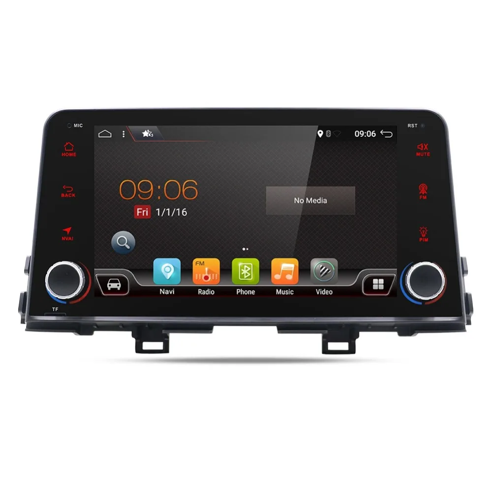 Excellent car radio 1 din Octa Core Android 9.0 DVD GPS Navi Multimedia Car Stereo for KIA Morning/Picanto 2017 2018 Radio Headunit BT 2