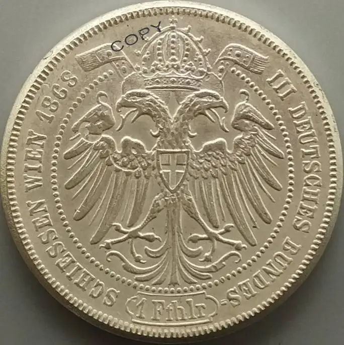 1868 1 Thaler Франц Джозеф имитация монеты Smoot Edge | Дом и сад