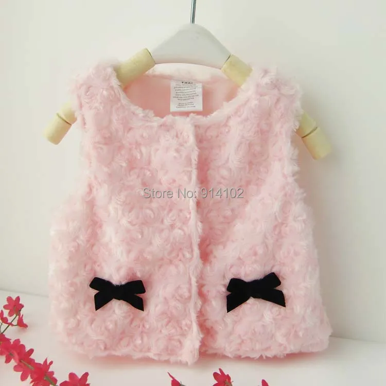 Жилет детский с искусственным мехом на осень/зиму|boys fur vest|infant vestbaby girl vest |