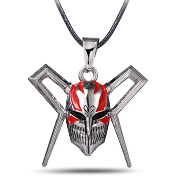 

MS JEWELS Anime Bleach Mask Logo Pendant Necklace Cosplay Jewelry Gifts Accessories