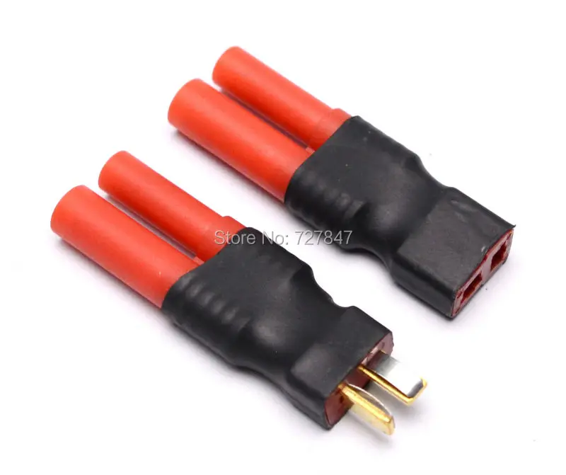 

1 PCS HXT 4MM 4.0MM 4.0 to T Plug Male / Female Adapter Lipo Battery Bullet Deans Wireless Connector