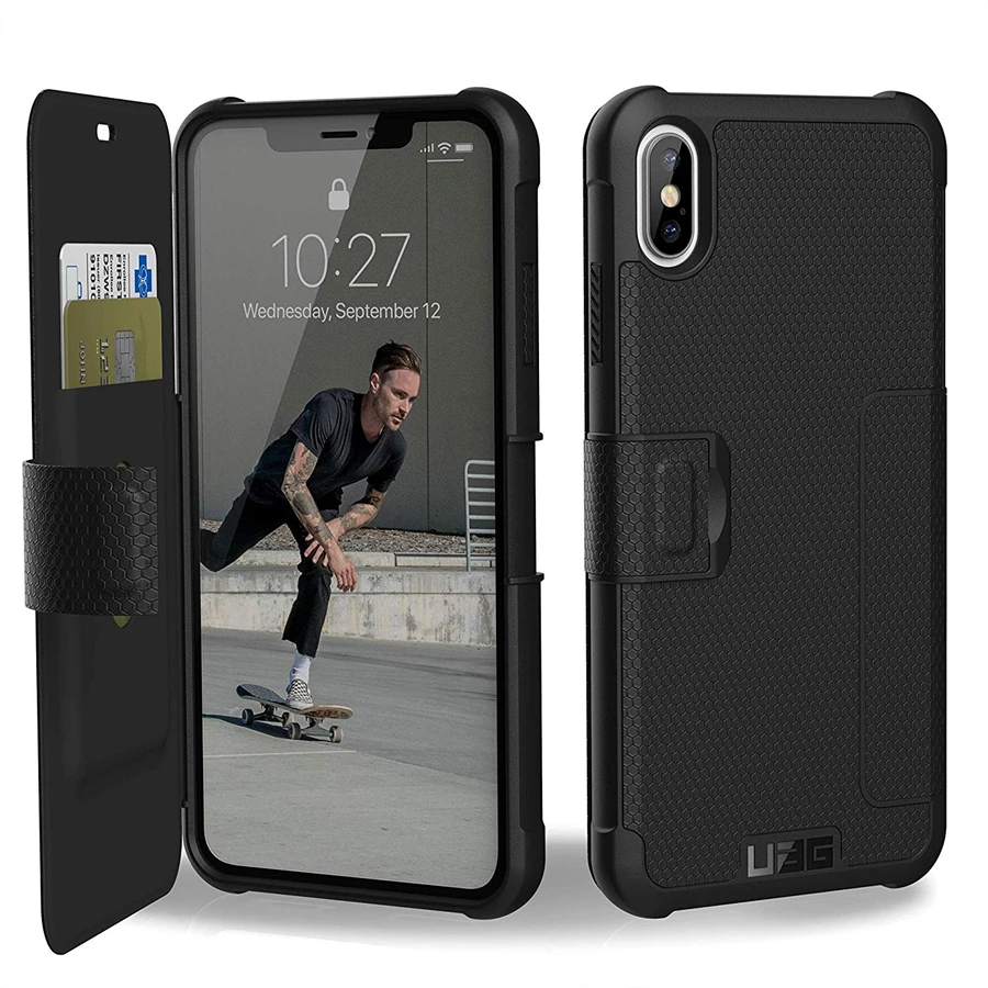 

URBAN ARMOR GEAR UAG Folio Case For Apple iPhone X XS iPhone Xs Max iPhone XR Metropolis Series Feather-Light