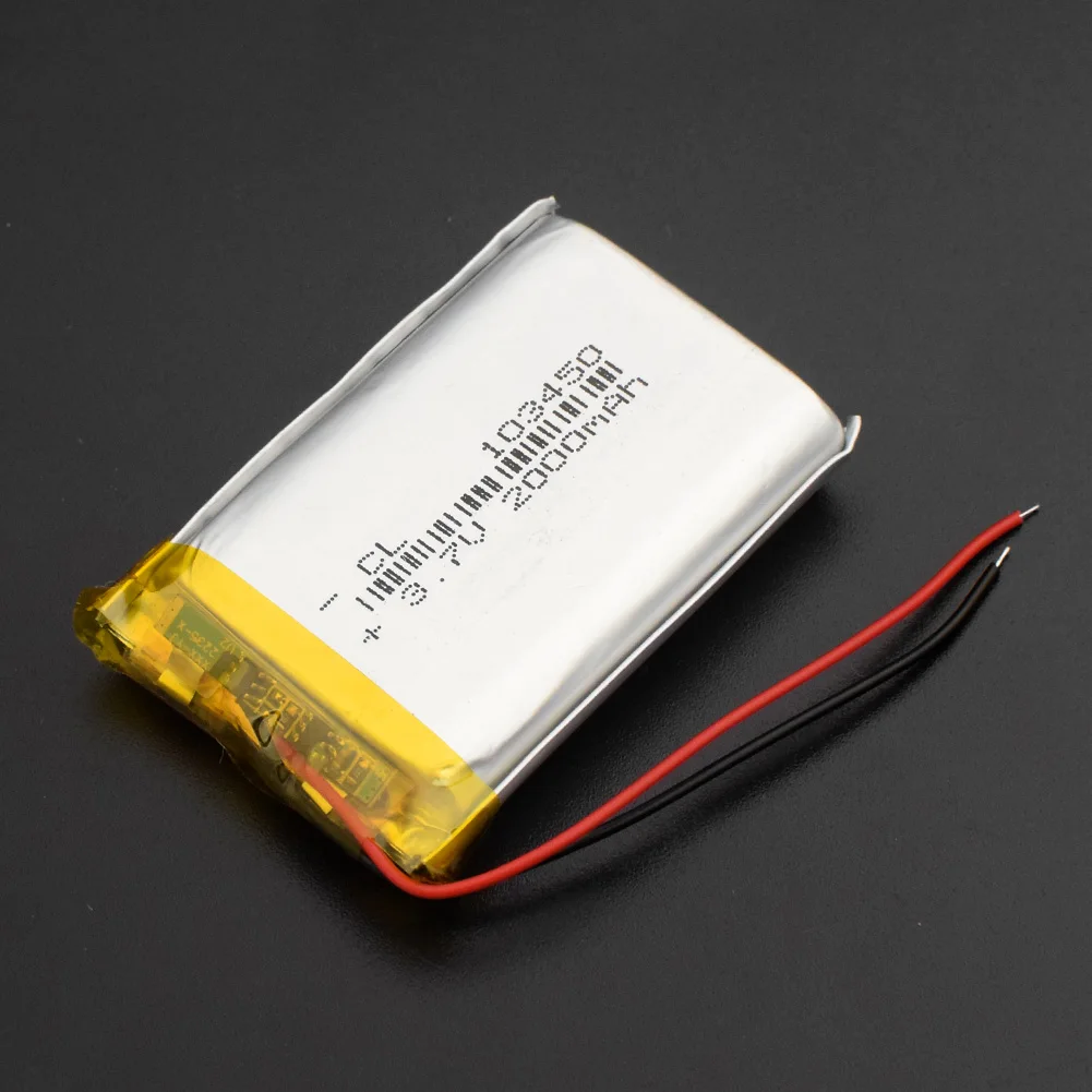 1/2/4 шт. 103450 3,7 V 2000MAH литий-полимерный аккумуляторная батарея для MP3 gps навигатор DVD рекордер гарнитура электронная камера