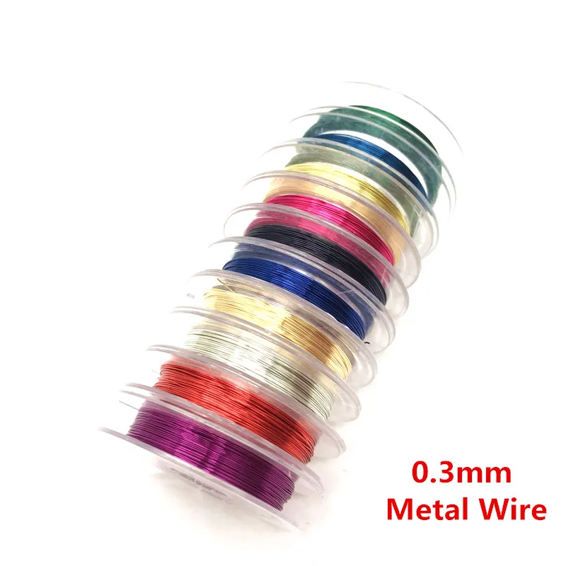 

10m 0.3mm Soft Sturdy Alloy Copper Wire DIY Craft Beading Wire Jewelry Making Cord String Accessories