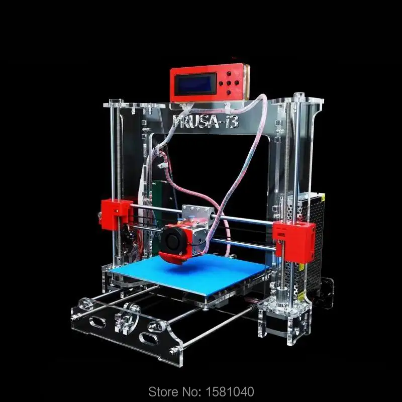 Newest 3D Printer DIY KIT Seventh Generation Prusa i3 WP02D Transparent
