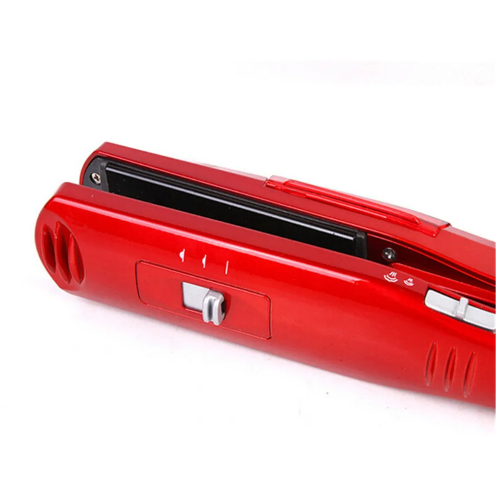 110-240V Kemei Professional Steam Hair Flat Iron Vapor Spray Straightener Ceramic Electric Hair Straightening Brush Comb Salon7