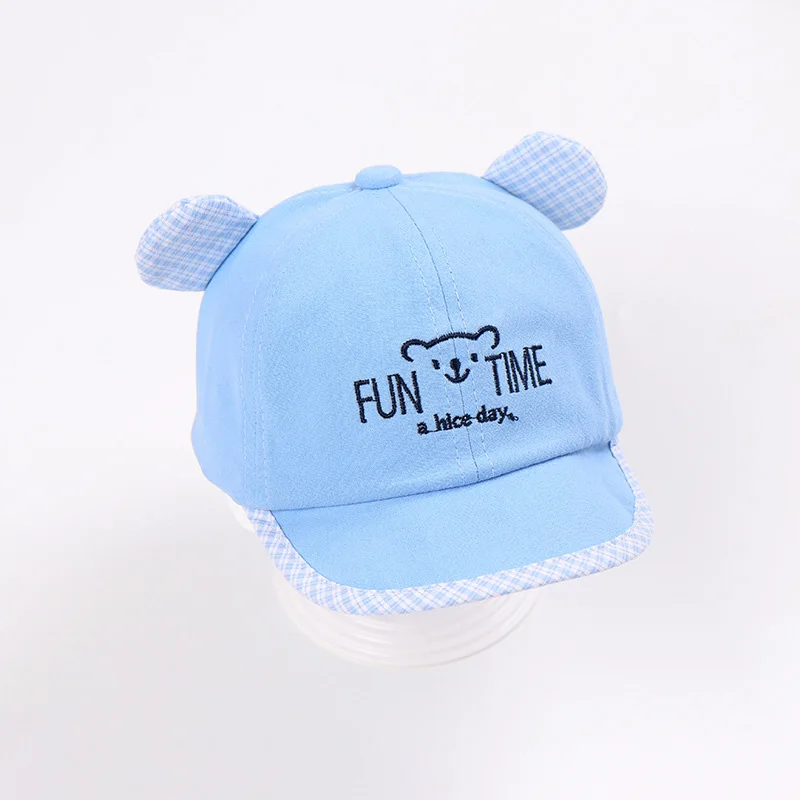 

New Spring Children Hats Boys Girls Visor Cartoon Embroidery Baseball Cap Autumn Infant Newborn Kids Adjustable Bonnet Baby Hat