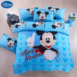 Домашний текстиль Микки Маус комплект постельного белья Минни Маус мультяшная кровать детское покрывало Постельный набор для детской