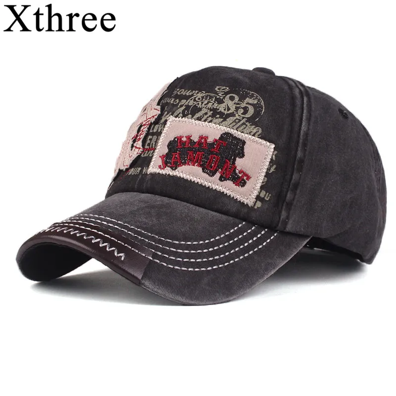 Xthree, новинка, бейсболка, Ретро стиль, хлопковая кепка, Snapback, головные уборы для мужчин и женщин, кепка s Casquette, шапки с вышитыми буквами