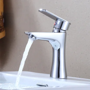 

New Bathroom Basin Faucet Copper Hot and Cold Wash Basin Faucet High Standard Thickened Basin Cleansing Faucet