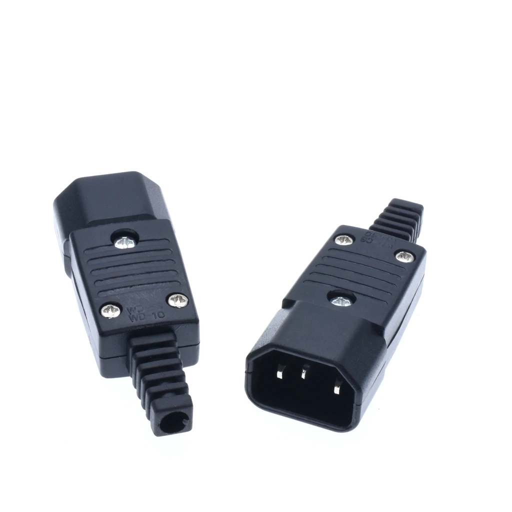 Electrical 250v 10A IEC320 C14 AU AC socket WD-10 cable wired power plug outlet