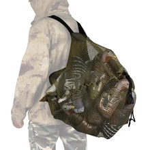 Hunting Duck Decoys Bag Mesh Backpack Decoy Bag Outdoor Goose Turkey Carry Large Decoy Storage Net Bag With Shoulder Straps