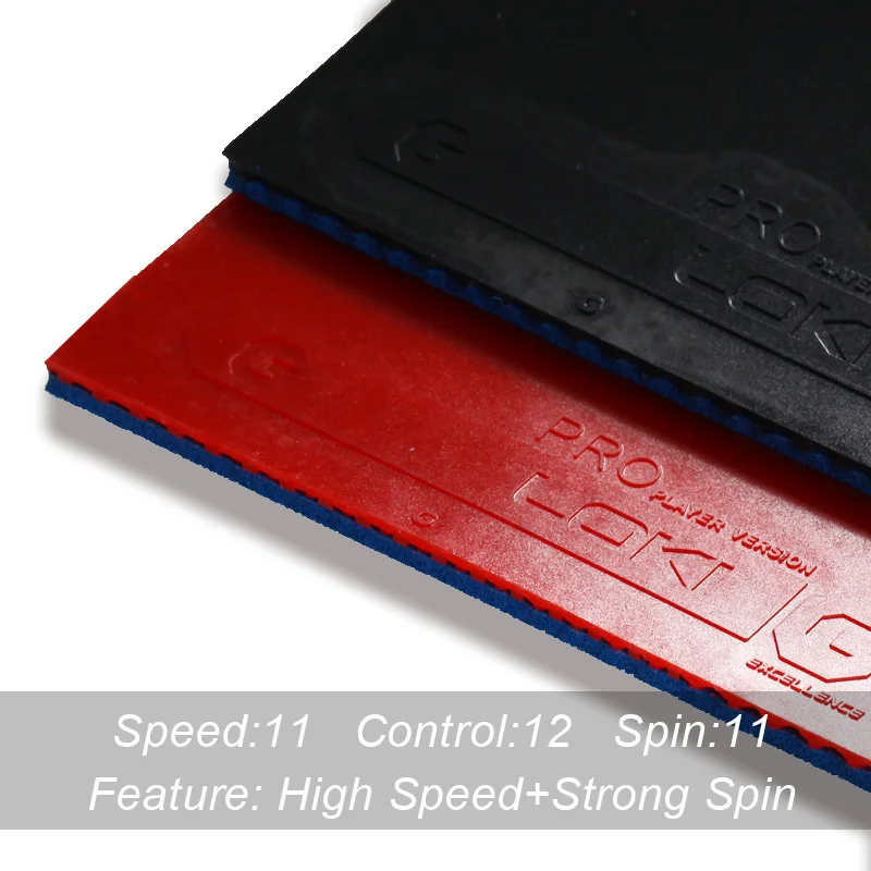 Najtaniej LOKI GTX Professional przyklejony tenis stołowy guma mocny Spin wysokie elastyczne niebieskie gąbki pestki w Pingpong guma do pętli ataku