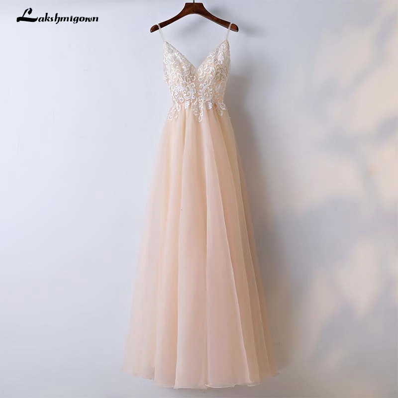 casual champagne wedding dresses