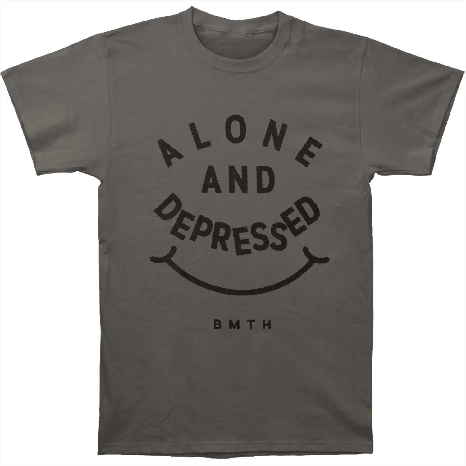 Bring Me The Horizon Men's Alone &amp Depressed T-shirt Charcoal | Мужская одежда