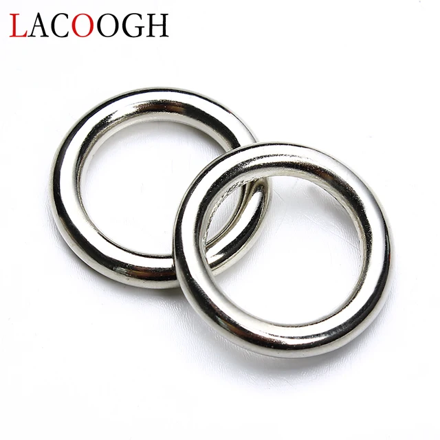 Wholesale 50pcs/lot Rhodium Closed Jump Rings 15mm Single Loop Plastic