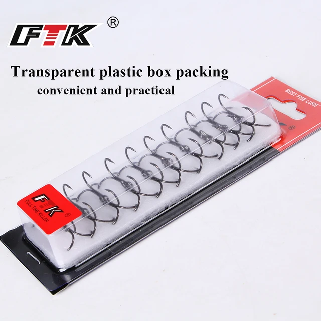 FTK Fishing Hook Baitholder Wobblers Gig Fly Tying Treble Hook Bass Lure Holder Set Saltwater Needle Minnow 15pcs/20pcs