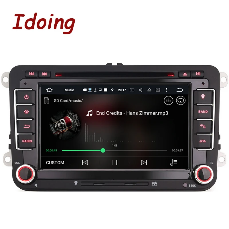 Idoing 2Din android7.1для Volkswagen Touran/Passat/B6 руль автомобильный DVD Мультимедиа Видео плеер
