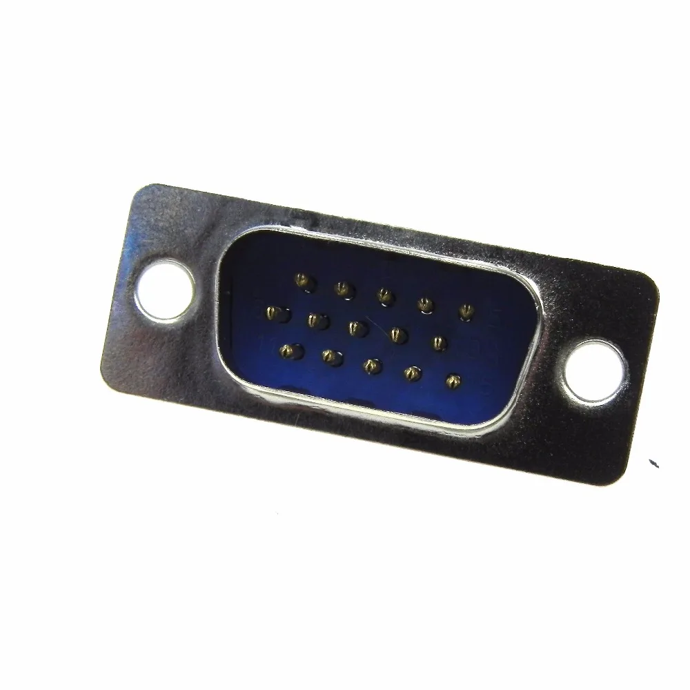 DB-15pin male soldering type connector socket outer casing together with screws 5