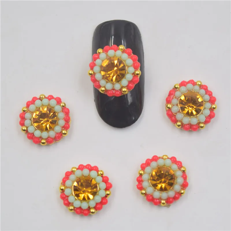 10psc белый горный хрусталь 3d-украшения для ногтей, блестки для ногтей, ногти аксессуары для ногтей со стразами