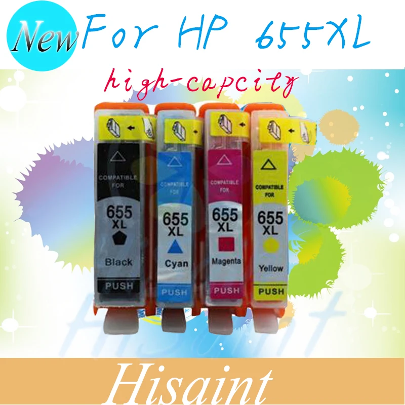Принтер картриджи для hp 655 чернильный картридж с чипом Deskjet Ink Advantage