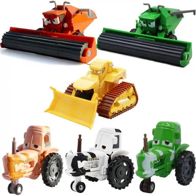 

Disney Pixar Cars Metal Diecast Car Lightning Toy Frank And Tractor Combine Harvester Bulldozer Modle Mcqueen Children toy Gift