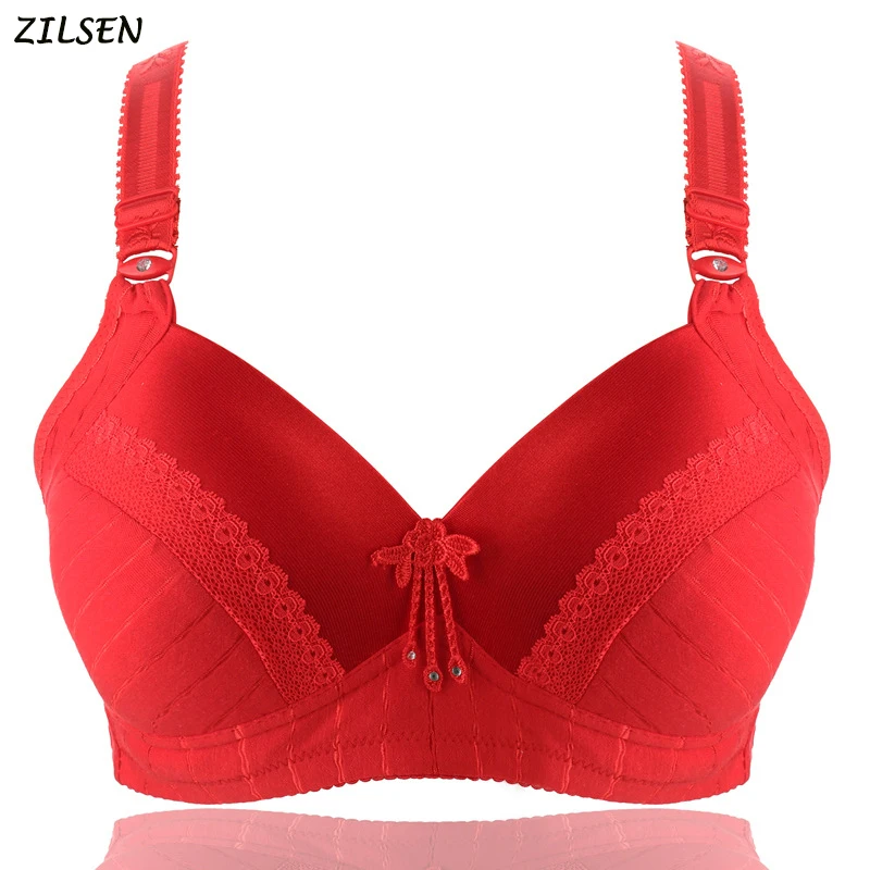  2019 Hot Sales Sexy Women's Lingerie Bras 3/4 Cup Push Up Cotton Brassiere Wireless Bras Seamless L