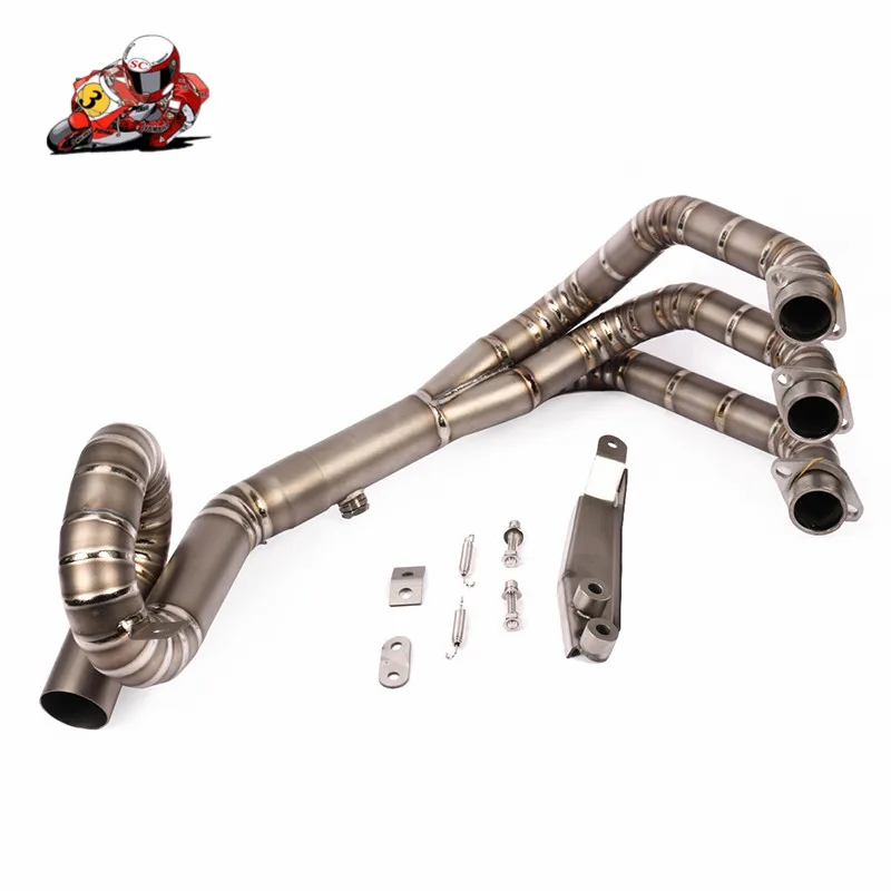 

Motorcycle Exhaust Middle pipe for yamaha FZ-09 MT-09 mt 09 stainless steel without exhaust slip on full system link pipe