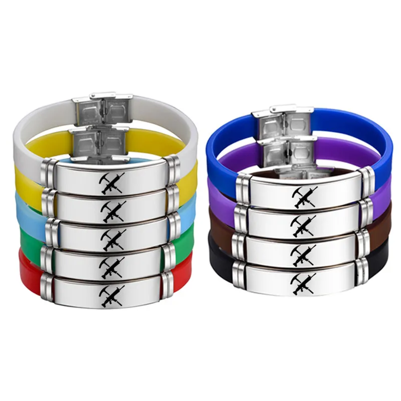 Canuo мужская игра Fortnight Battle Royale браслет из нержавеющей стали 9 цветов браслеты подарки для детей мужской браслет ювелирные изделия