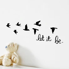 Cheap Black Flying Birds Wall Sticker For Kids Rooms Decals Let It Be Characters Wallpaper Living Room Bedroom Accessories Home Decor Cheap Black Flying Birds Wall Sticker For Kids Rooms Decals Let It Be Characters Wallpaper Living Room Bedroom Accessories Home Decor