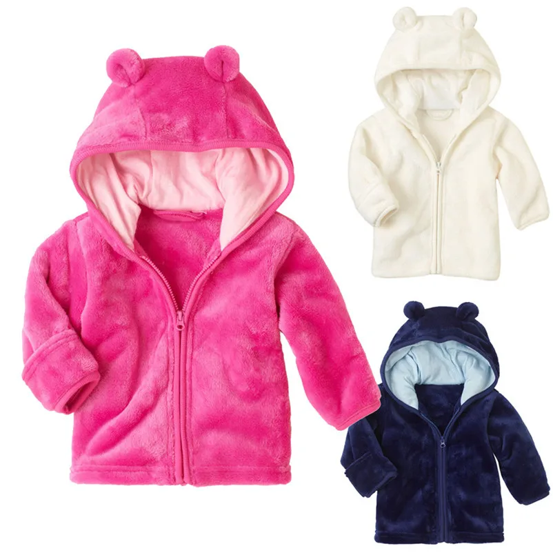

warm baby clothes winter comefortable coats for baby solid soft cotton clothes sweet casual coats roupas infantis #F#4ot17