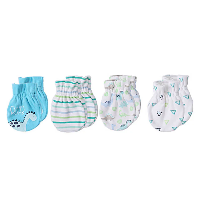 0-6 месяцев Детские перчатки хлопок супер мягкие детские перчатки четыре сезона новорожденных безопасности Скретч варежки - Цвет: baby boy gloves15