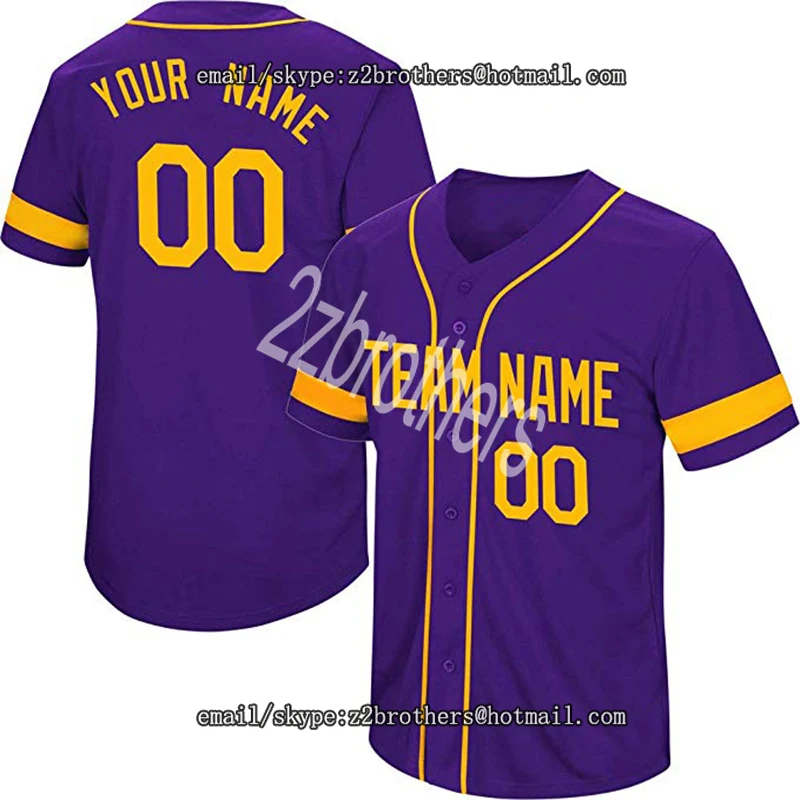 

High School College Custom Baseball Jersey for Men Women Youth Kid Button Down Embroidered Name Number Design Your Own Team Logo