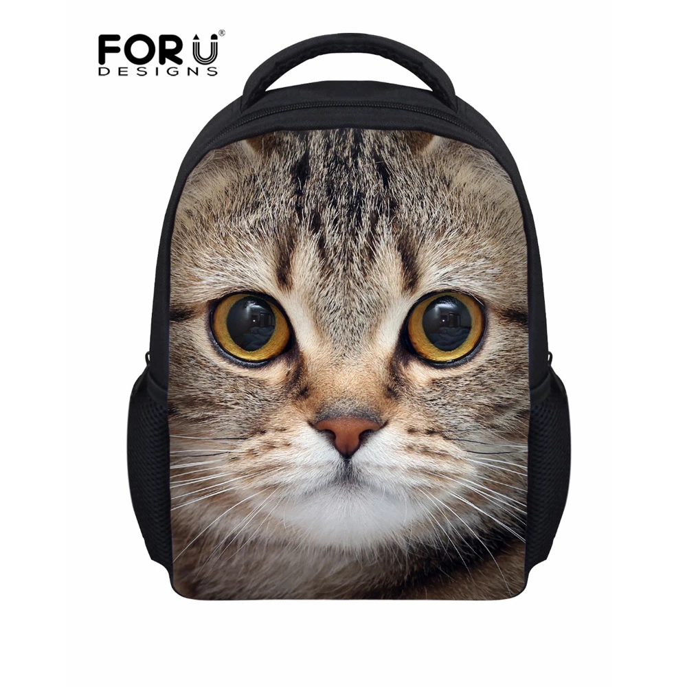 

FORUDESIGNS Kindergarten Children School Bag Mochilas Cute 3D Cat Dog Kids Shoulder Schoolbag Mini Kids Backpack Rucksack Girls