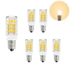 E12 SES светодио дный LED капсульные лампы маленькие светодио дный светодиодные лампы кукурузы 5 Вт AC110-120V 400Lm теплый белый 3000 К люстра